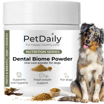Proszek na zęby dla psa preparat na kamień nazębny Dental Biome 90g - PetDaily
